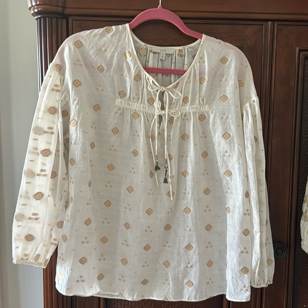 Joie brand blouse size XS (will fit size small) excellent condition worn once